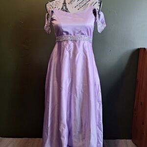 Lavender Girls Dress with Beading